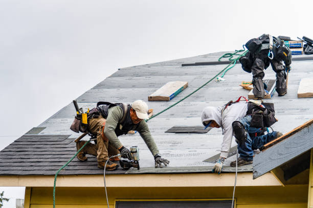 Professional Roofing technician working in Westminster, CA